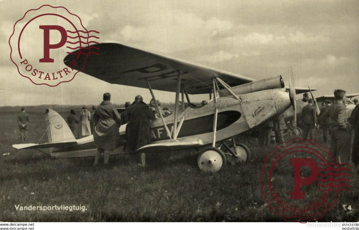 Postales: RARE KAART RPPC VANDERSPORTVLIEGTUIG