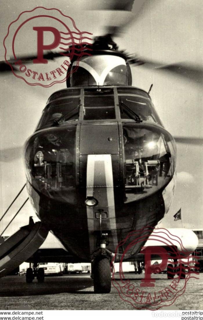Postkarten: RPPC BOEING VERTOL 107 USA AVIACI&Oacute;N REAL PHOTO POSTCARD