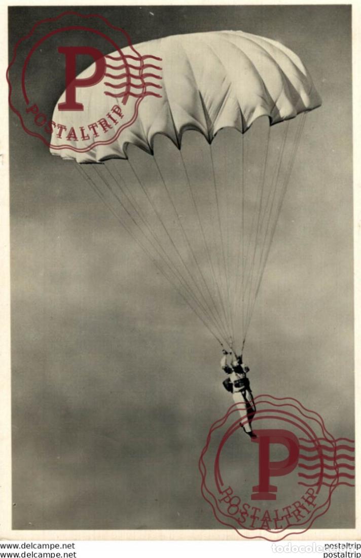 Postkarten: RPPC PARACHUTESPORT AVIACI&Oacute;N REAL PHOTO POSTCARD
