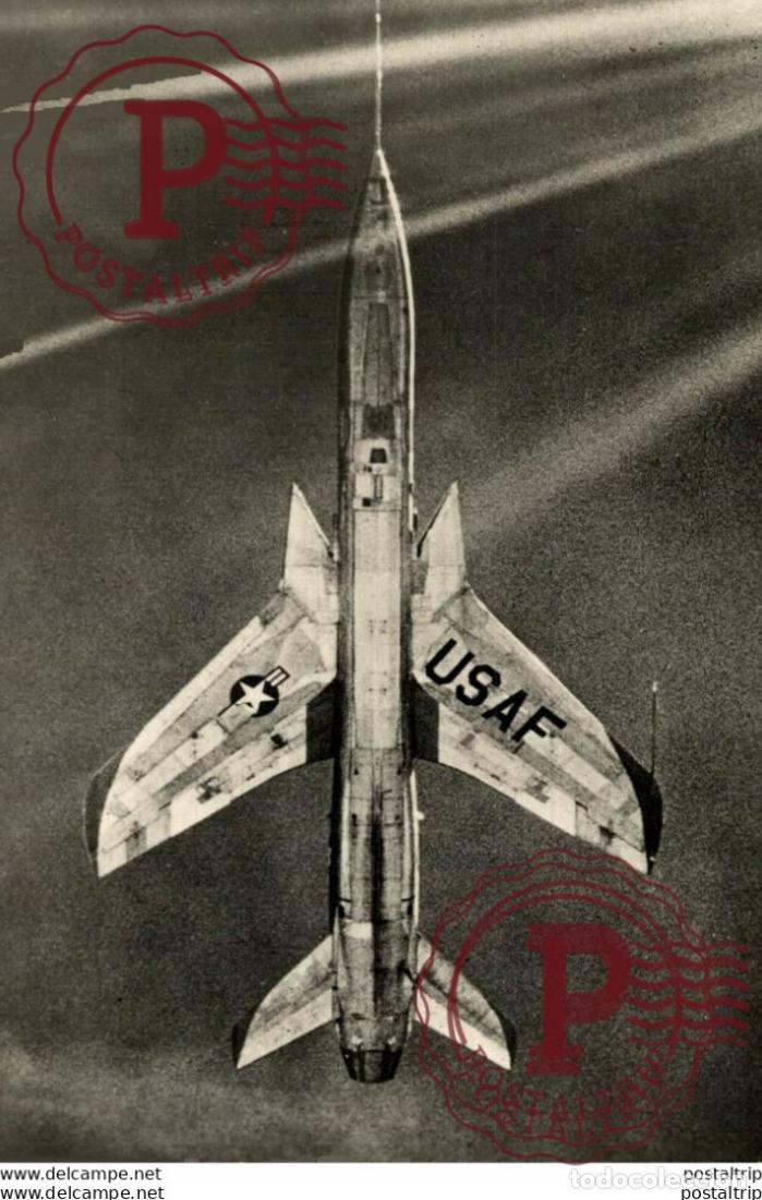 Postkarten: RPPC republic f105 thunderchief AVIACI&Oacute;N REAL PHOTO POSTCARD