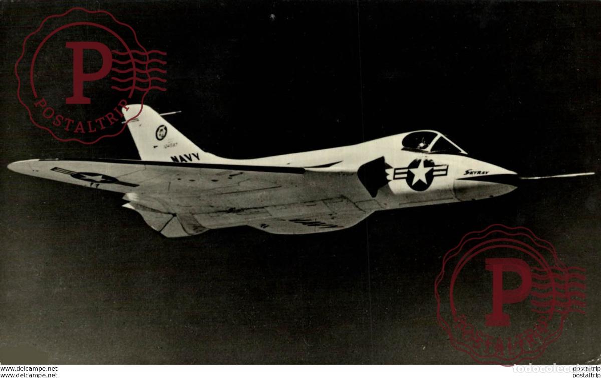 Postkarten: RPPC USA NAVY DOUGLAS F4D-1 SKYRAY AVIACI&Oacute;N REAL PHOTO POSTCARD
