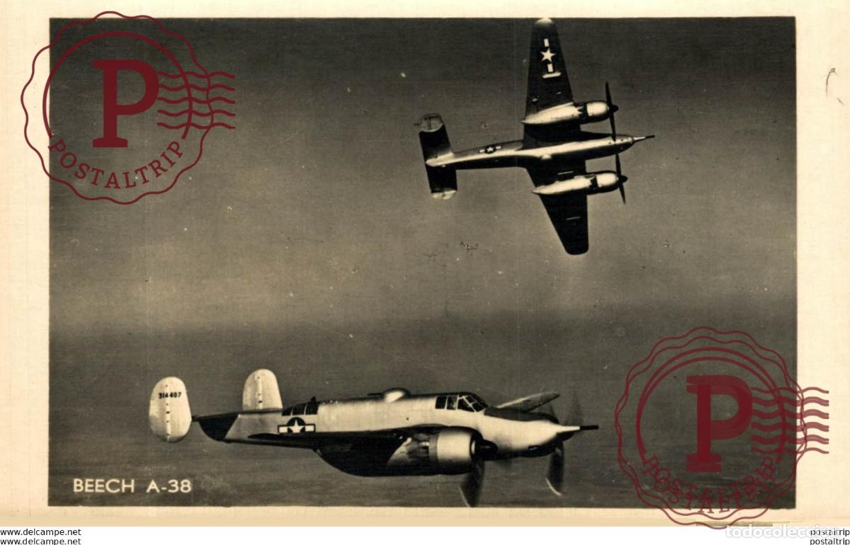 Postkarten: RPPC BEECH A-38 AVIACI&Oacute;N REAL PHOTO POSTCARD