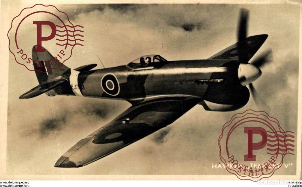 Postkarten: RPPC HAWKER TEMPEST V REAL PHOTO POSTCARD