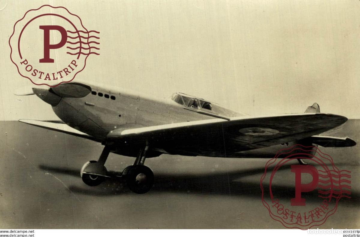 Postais: RPPC VICKERS SUPERMARINE SPITFIRE ROYAL AIR FORCE REAL PHOTO POSTCARD