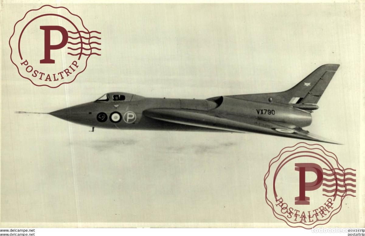 Postais: RPPC A V ROE AVRO 707B REAL PHOTO POSTCARD