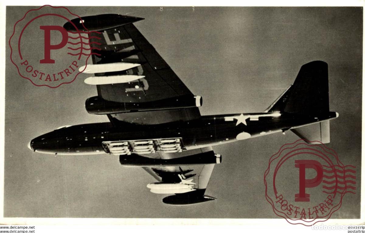 Postais: RPPC GLENN L MARTIN B-57B USA AIRFORCE REAL PHOTO POSTCARD