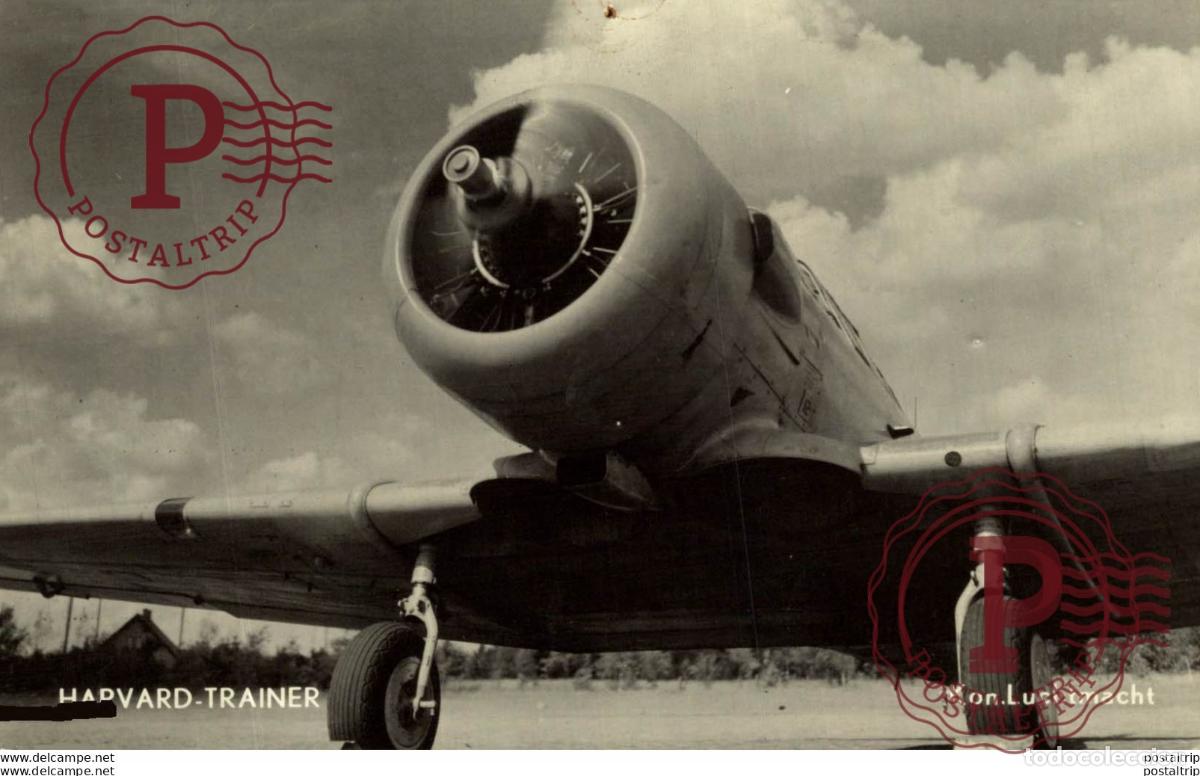 Postais: RPPC KON LUCHTMACHT HARVARD TRAINER REAL PHOTO POSTCARD