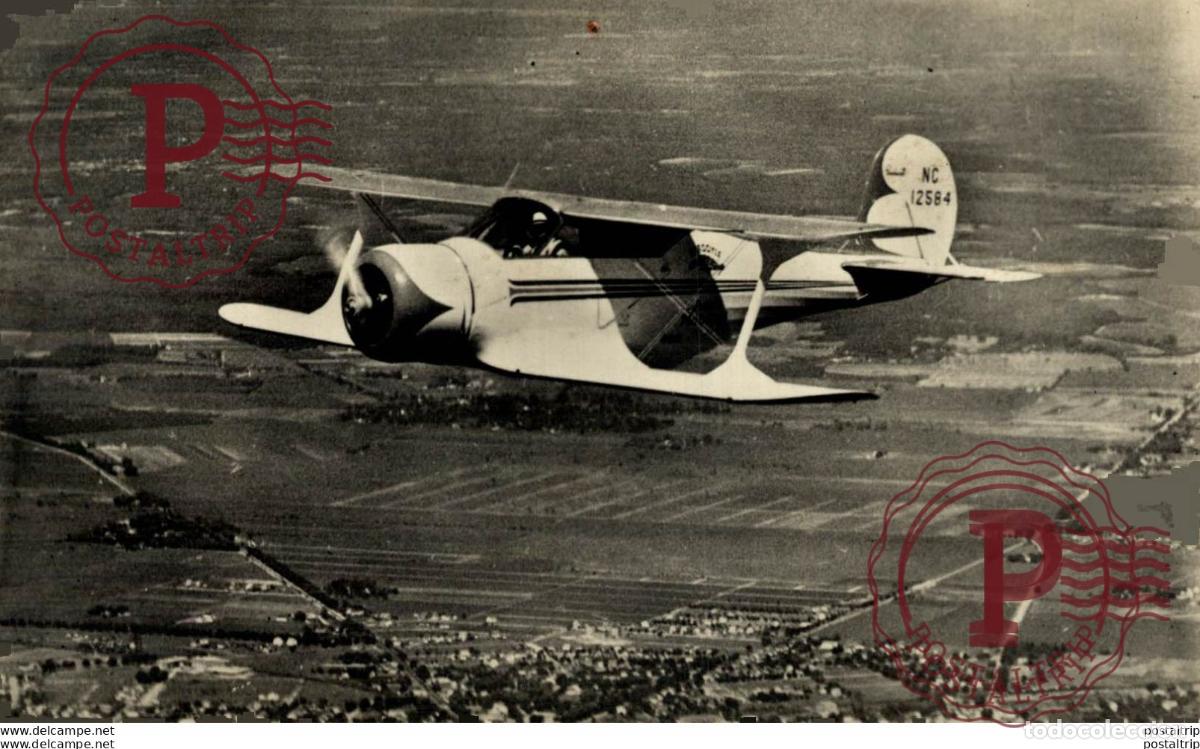 Postais: RPPC SPORTVLIEGTUIG BEECHCRAFT C17 REAL PHOTO POSTCARD