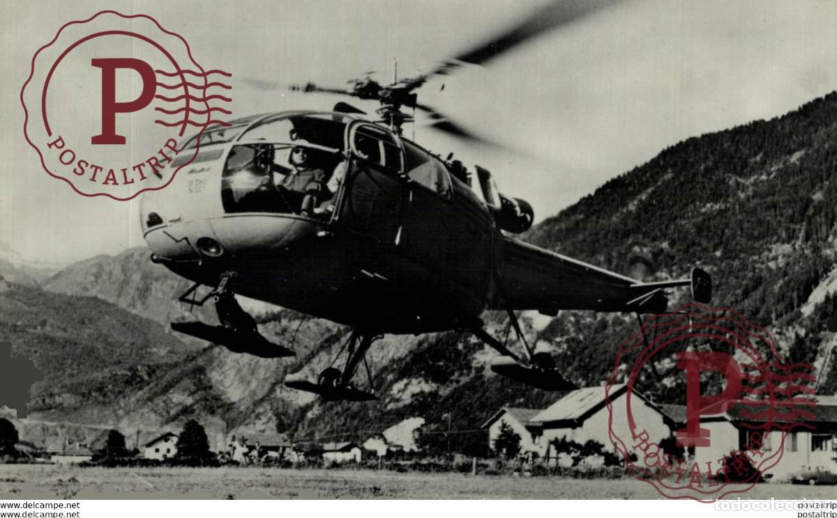 Postais: RPPC SUD AVIATION ALOUETTE III REAL PHOTO POSTCARD