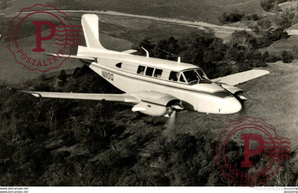 Postais: RPPC BEECHCRAFT QUEEN AIR USA REAL PHOTO POSTCARD