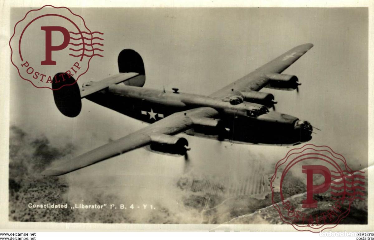 Postais: RPPC CONSOLIDATED LIBERATOR REAL PHOTO POSTCARD