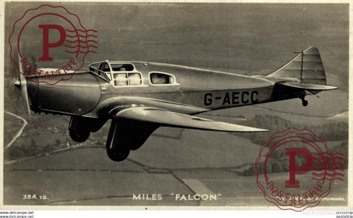 Postais: RPPC. MILES FALCON. REAL PHOTO POSTCARD