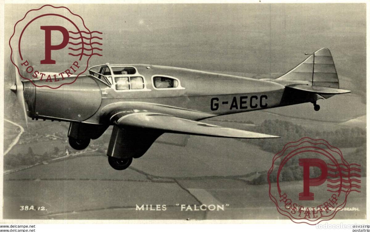 Postais: RPPC. G-AECC, MILES FALCON REAL PHOTO POSTCARD