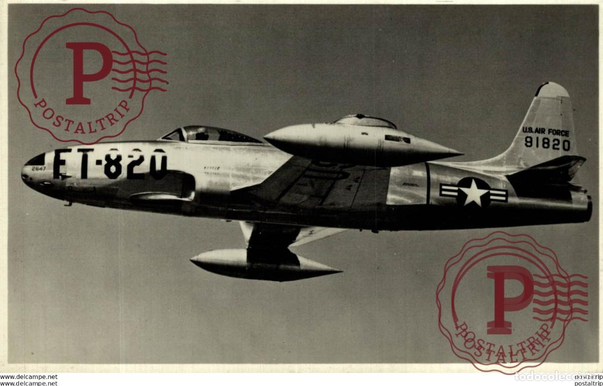 Postais: RPPC. FT829 LOCKHEED F80C ,,SHOOTING STAR. REAL PHOTO POSTCARD. AVIACI&Oacute;N