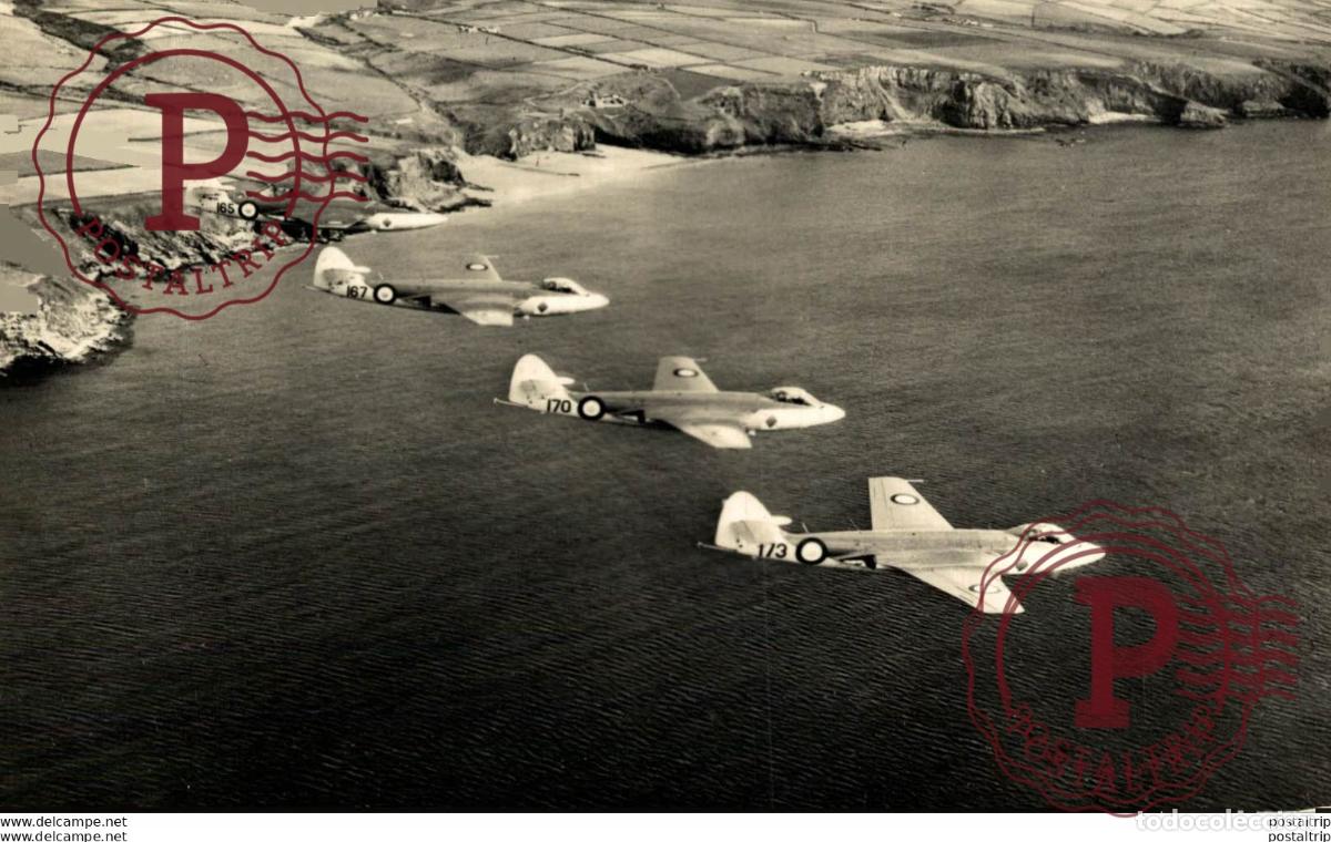 Postales: RPPC. Groepsvlucht. REAL PHOTO POSTCARD. AVIACI&Oacute;N