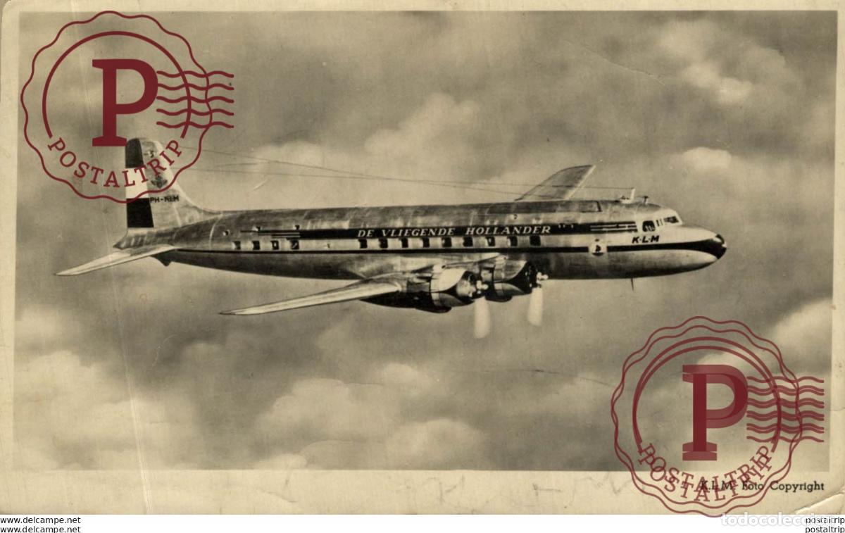 Postales: RPPC. De Vliegende Hollander. REAL PHOTO POSTCARD. AVIACI&Oacute;N