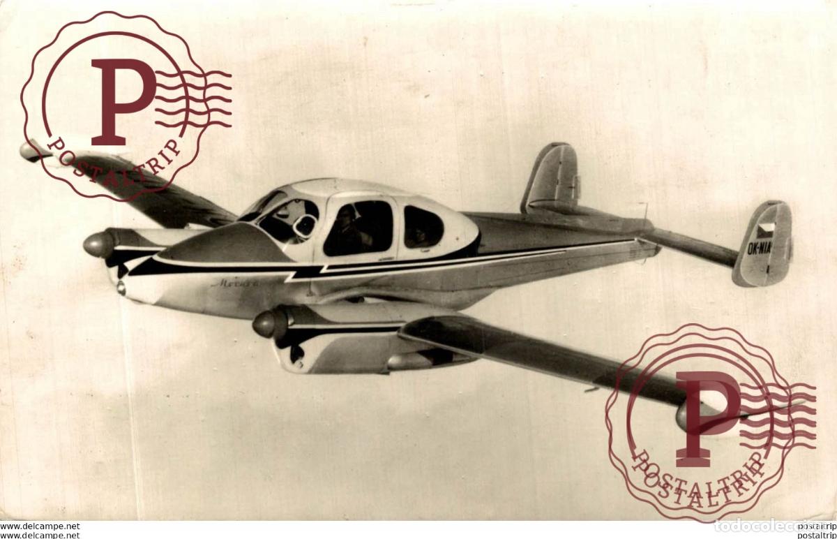 Postales: RPPC. L.200A Morava OK-NIA REAL PHOTO POSTCARD. AVIACI&Oacute;N