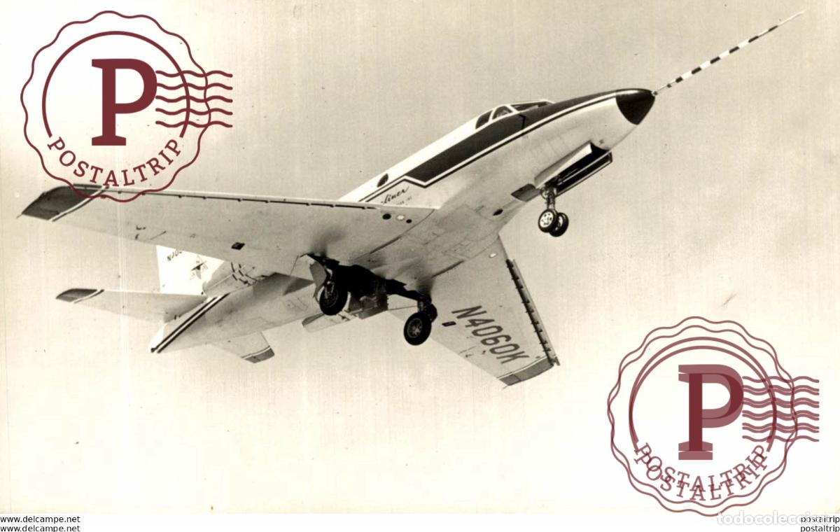 Postais: RPPC. North American Sabreliner REAL PHOTO POSTCARD. AVIACI&Oacute;N