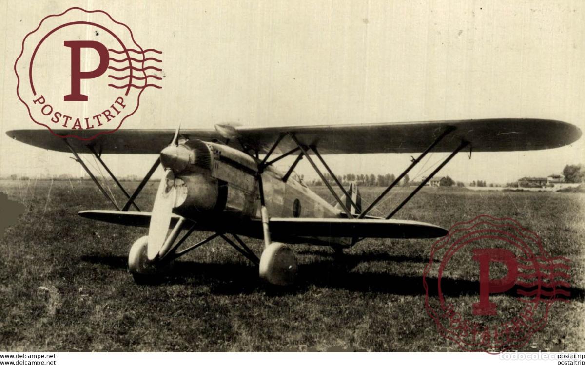 Postkarten: RPPC. FIAT C R 32 JACHTVLIEGTUIG VAN DE ITALIAANSCHE, LUCHTMACHT . REAL PHOTO POSTCARD. AVIACI&Oacute;N