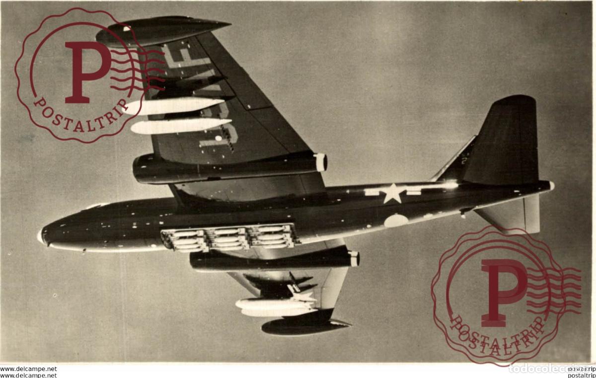 Postkarten: RPPC. GLENN L. MARTIN B-57B . REAL PHOTO POSTCARD. AVIACI&Oacute;N