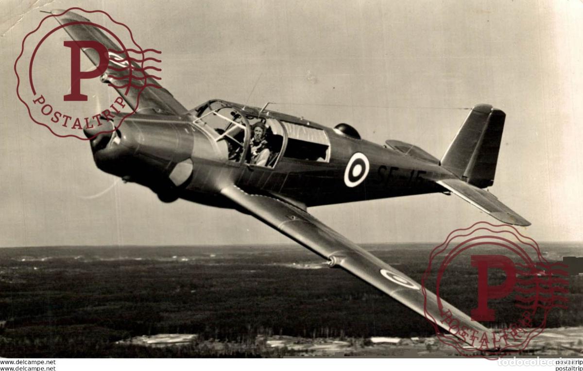 Postkarten: RPPC. S.A.A.B. 91 D SAFIR SF 15. REAL PHOTO POSTCARD. AVIACI&Oacute;N