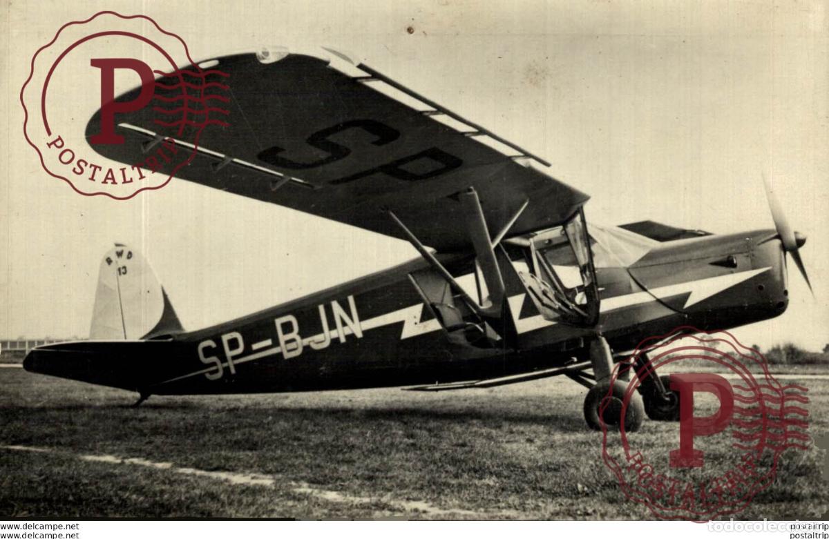 Postales: RPPC. SPORTVLIEGTUIG R W D 13 POLEN. REAL PHOTO POSTCARD. AVIACI&Oacute;N