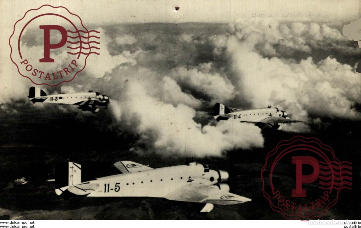 Postales: RPPC. FORMATIE SAVOIA MARCHETTI S 81. REAL PHOTO POSTCARD. AVIACI&Oacute;N