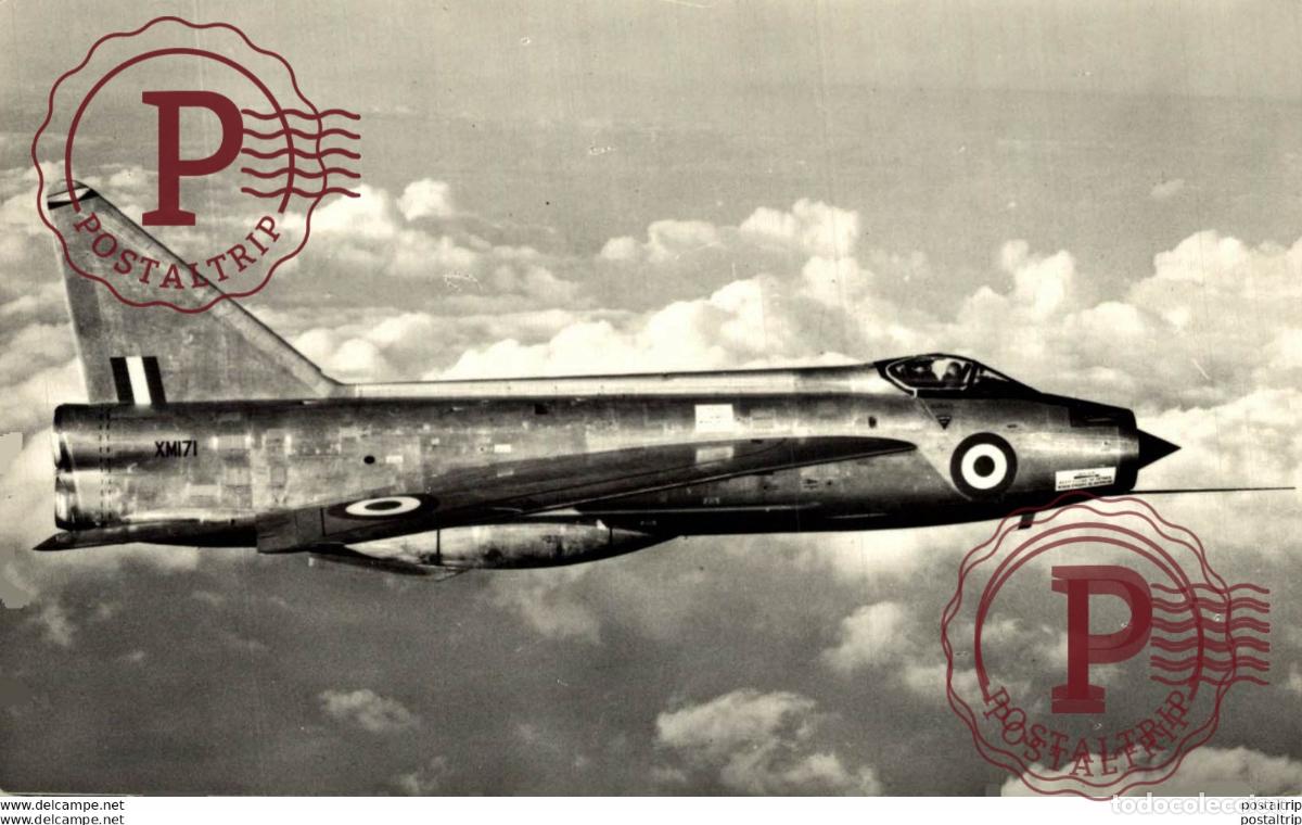 Cartes Postales: RPPC. ENGLISH ELECTRIC P-1B LIGHTNING ENGELAND. REAL PHOTO POSTCARD. AVIACI&Oacute;N