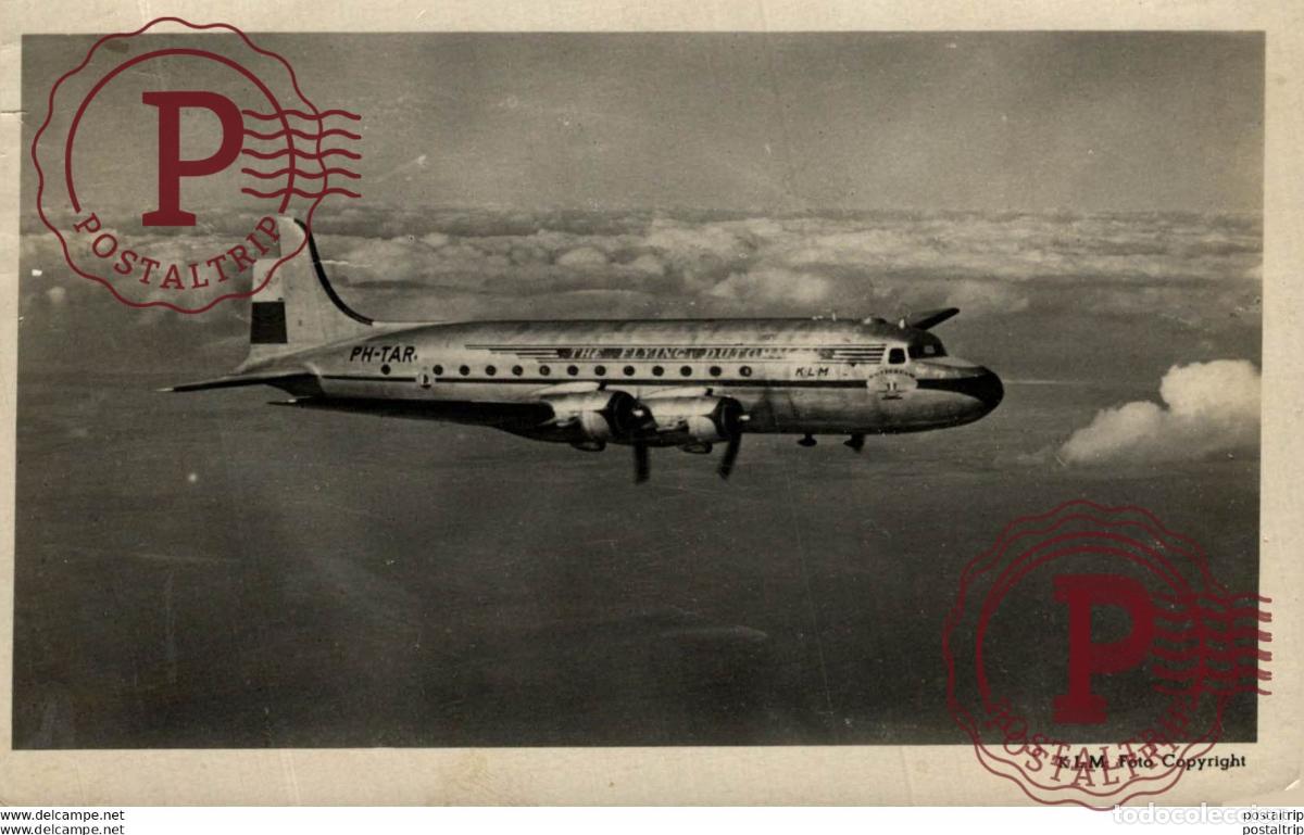 Cartes Postales: RPPC. VLIEGTUIG DE ,,ROTTERDAM. REAL PHOTO POSTCARD. AVIACI&Oacute;N