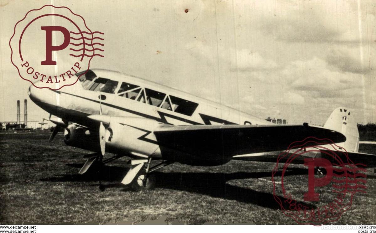 Cartes Postales: RPPC. Verkeersvliegtuig R.W.D. 11. REAL PHOTO POSTCARD. AVIACI&Oacute;N