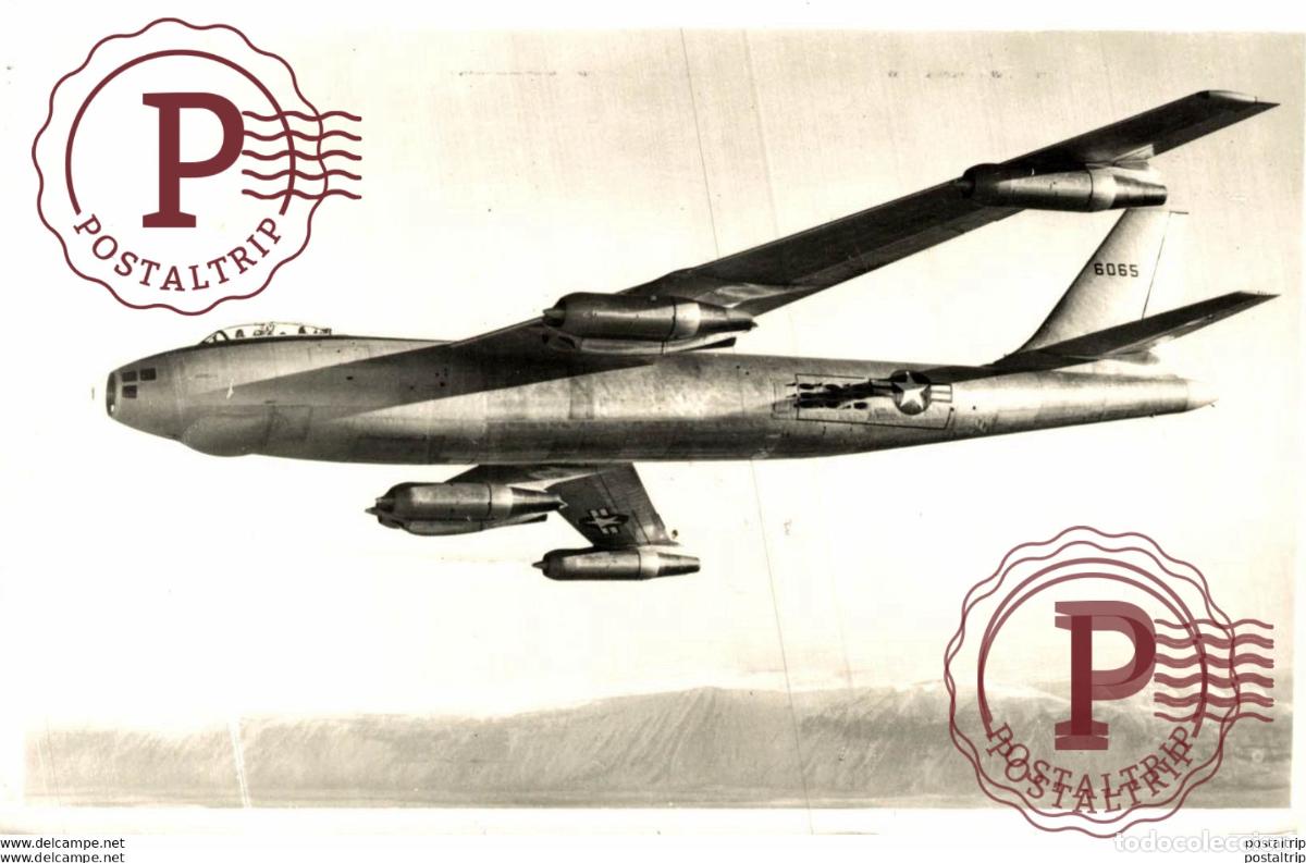 Cartes Postales: RPPC. Boeing XB-47 Stratojet. REAL PHOTO POSTCARD. AVIACI&Oacute;N