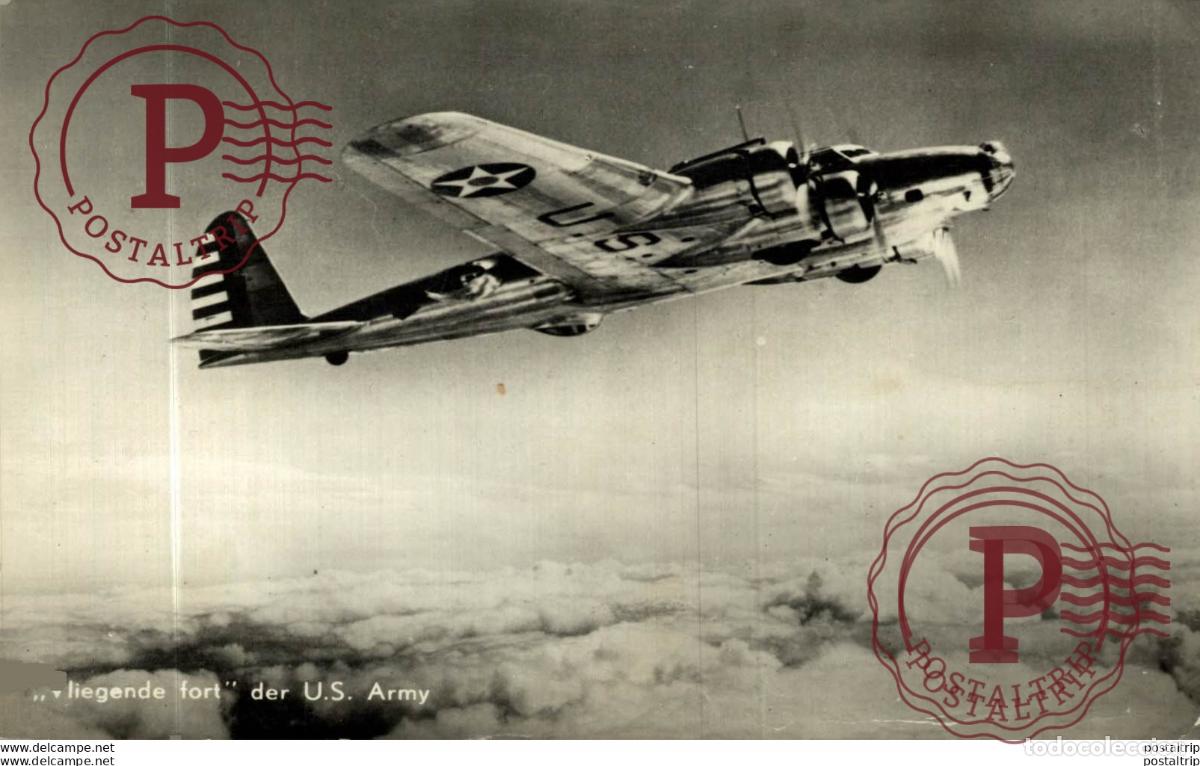 Cartes Postales: RPPC. Vliegende fort der U.S. Army. REAL PHOTO POSTCARD. AVIACI&Oacute;N