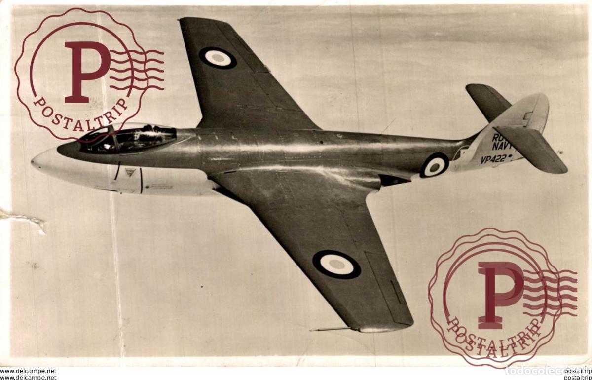 Cartes Postales: RPPC. Hawker Sea Hawk. REAL PHOTO POSTCARD. AVIACI&Oacute;N