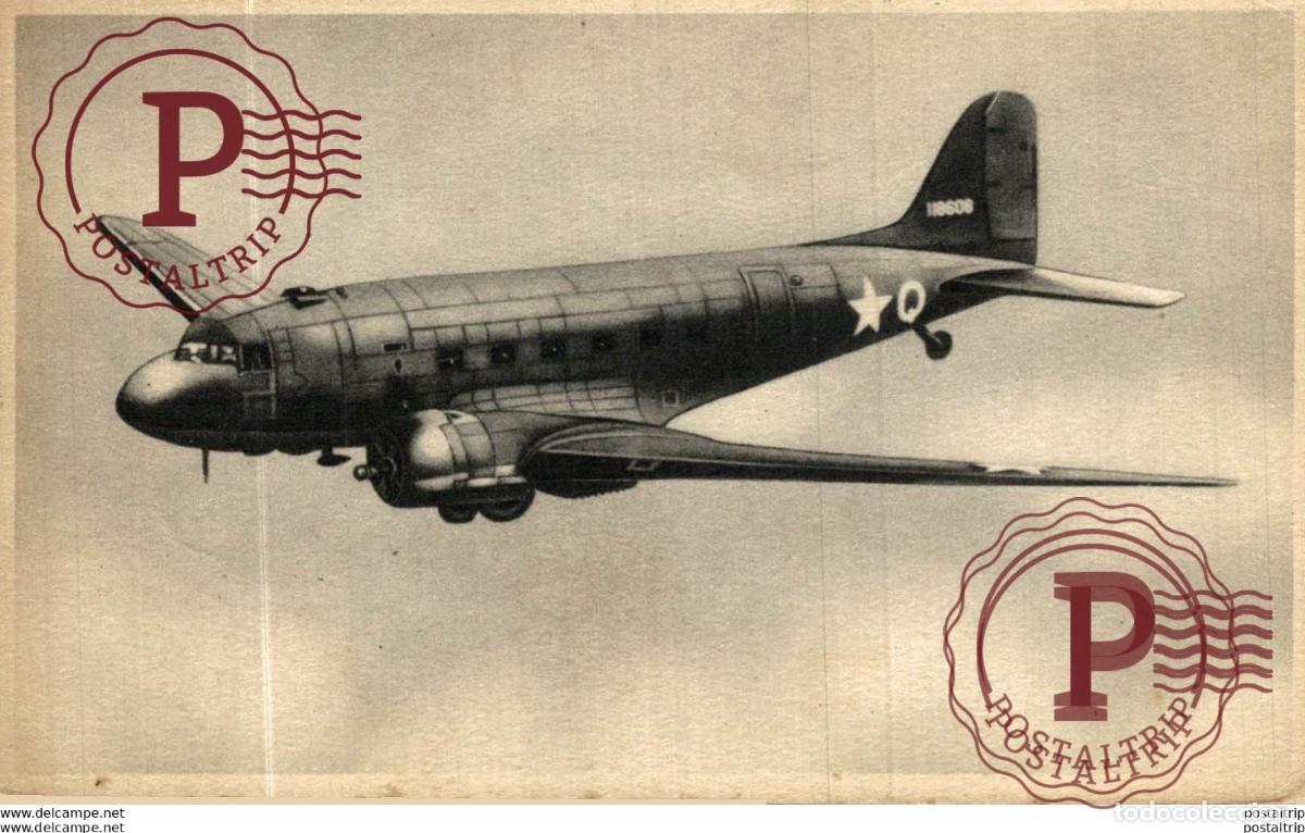 Postkarten: Douglas Dakota C 47. AVIACI&Oacute;N AVIATION