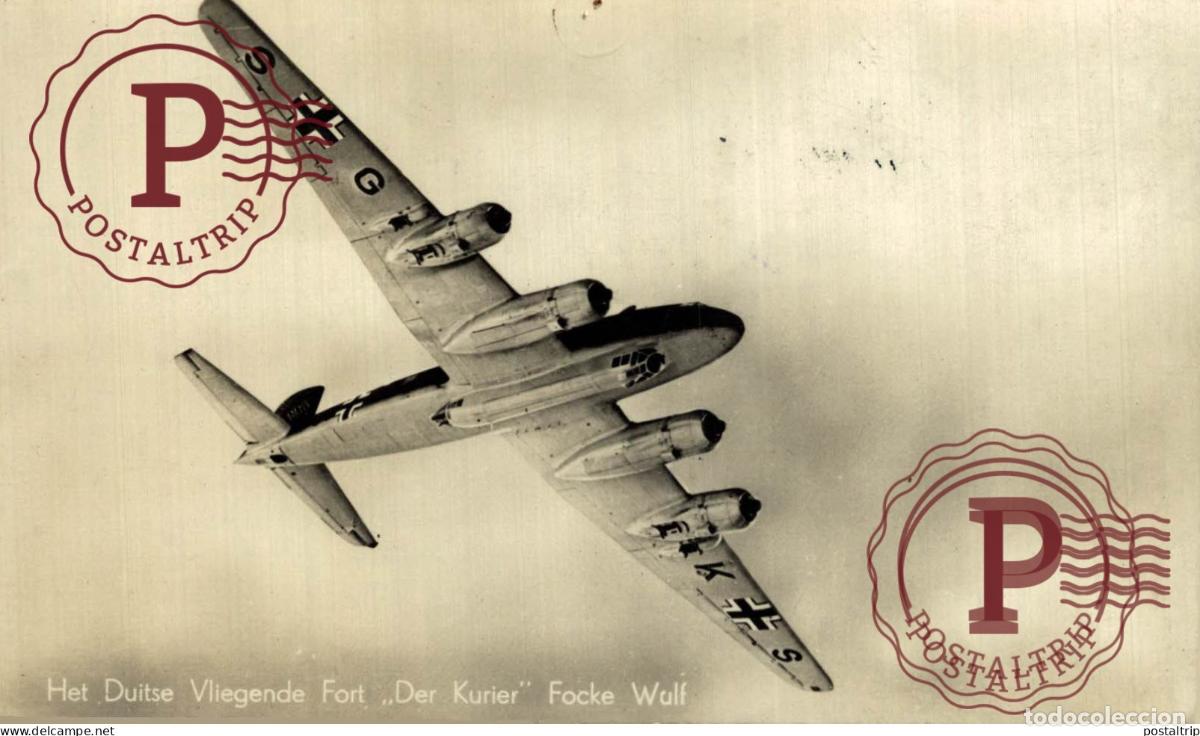 Postkarten: HET DUITSE FORT DER KURIER FOCKE WULF RPPC WAR GUERRE