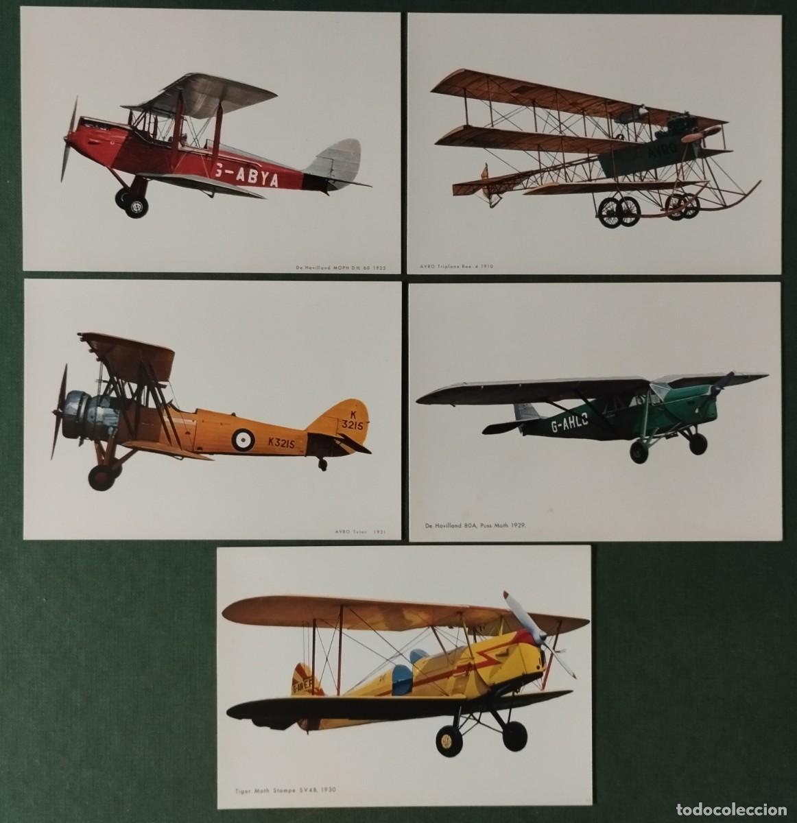 Postales: CINCO POSTALES AVIONES ENTRE 1910-1930 EDICION C Y Z BARCELONA