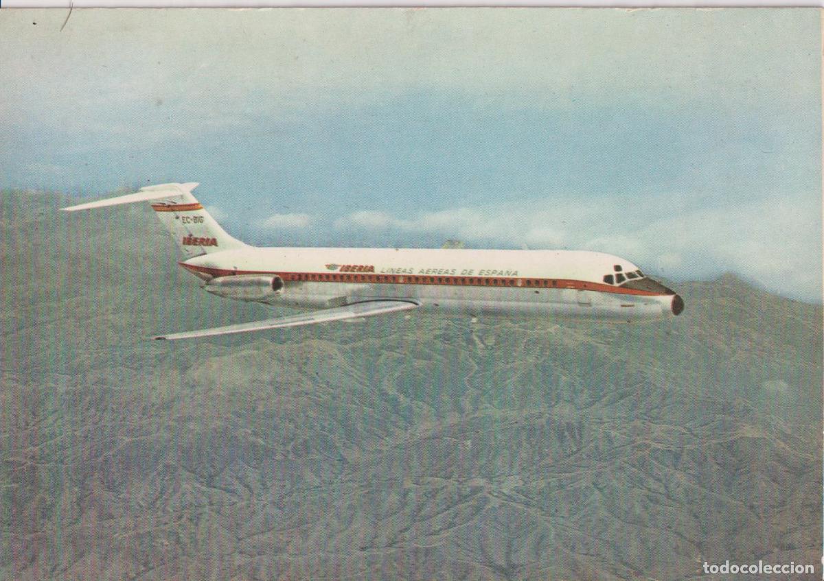 Postales: POSTAL IBERIA - JET DOUGLAS DC 9 SERIE 30 - PUMERSA - CIRCULADA 1968