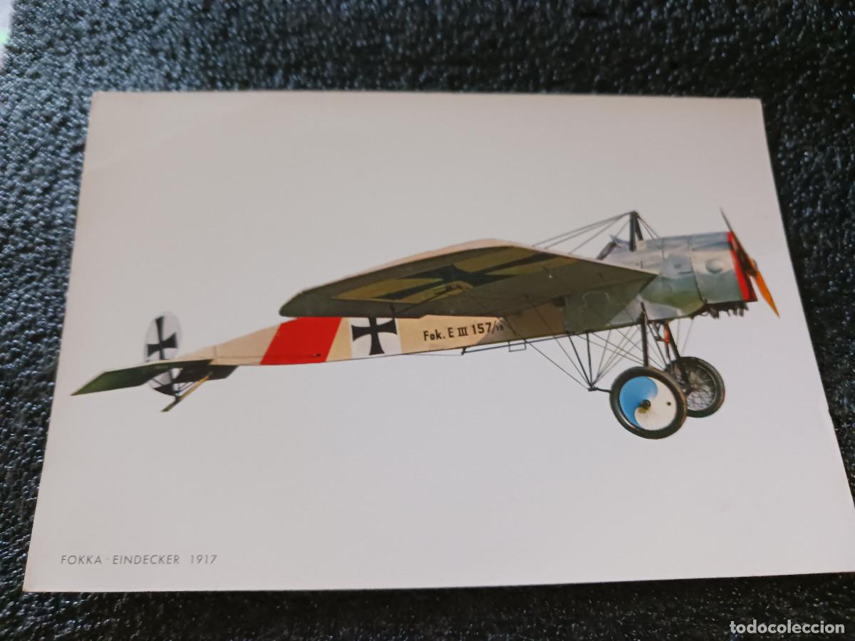Postales: avion, fokka eindecker, 1917, cyz 6985