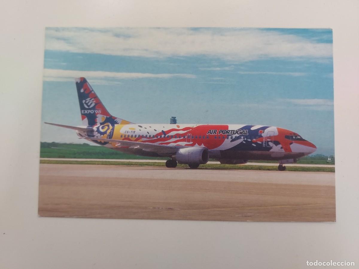 Postales: POSTAL AVION AIR PORTUGAL BOEING 737-300. SIN CIRCULAR