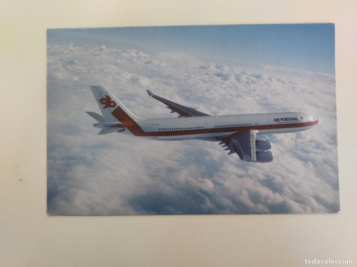 Postales: POSTAL AVION AIR PORTUGAL A340. SIN CIRCULAR