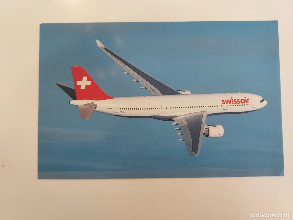 Postales: POSTAL AVION SWISSAIR AIRBUS A330-223. SIN CIRCULAR