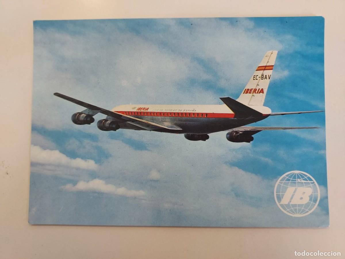 Postales: POSTAL AVION IBERIA JET DOUGLAS DC-8 TURBOFAN. SIN CIRCULAR
