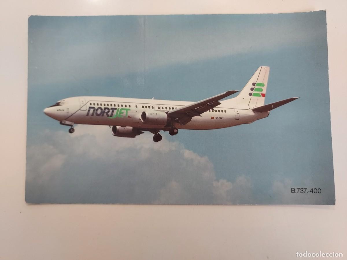 Postales: POSTAL AVION NORTJET (EUSKAL AIR) B.737.-400. PALMA MALLORCA. SIN CIRCULAR