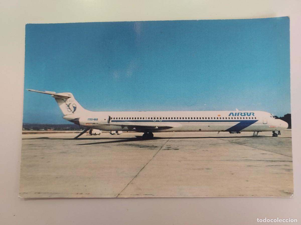 Postales: POSTAL AVION AIRSUR MD-83. SIN CIRCULAR