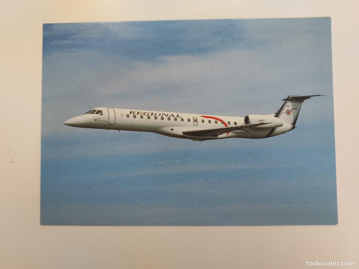 Postales: POSTAL AVION REGIONAL AIRLINES EMBRAER 145. SIN CIRCULAR