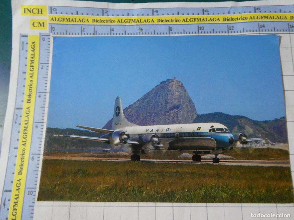 Postales: POSTAL DE AVIONES AEROL&Iacute;NEAS. L&Iacute;NEAS AEREAS CARIG ELECTRA II. BRASIL. 783