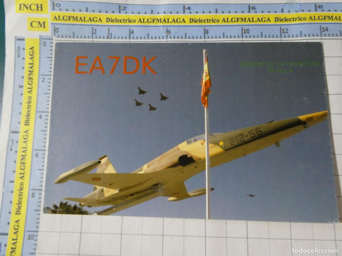 Postales: TARJETA POSTAL DE AVIONES AEROL&Iacute;NEAS. URE. AVI&Oacute;N COMBATE CAZA BASE AEREA MOR&Oacute;N FRONTERA SEVILLA. 787