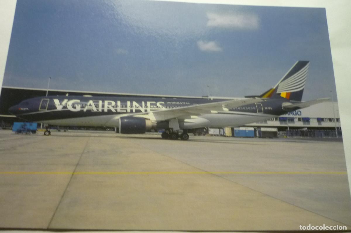 Postales: postal avion vg airlines