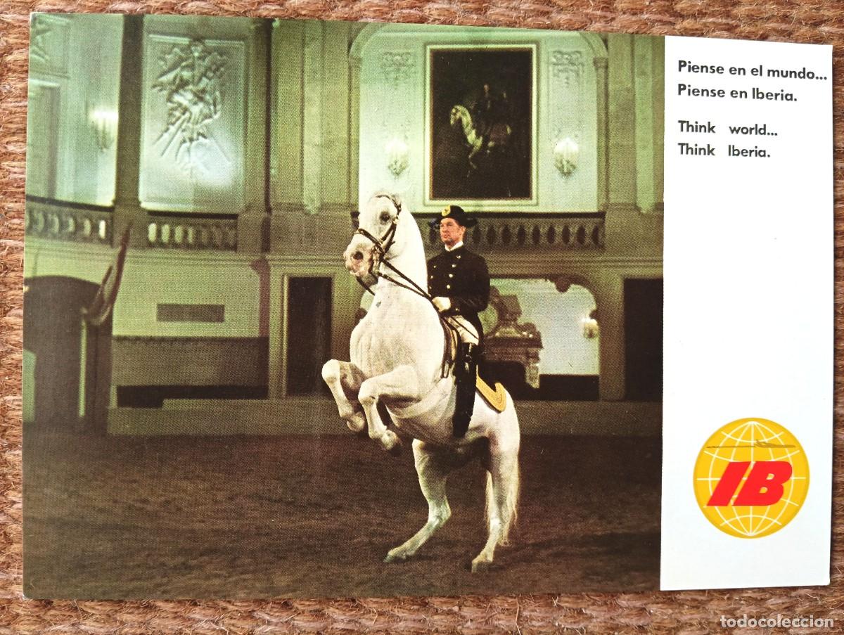 Postales: IBERIA LINEAS AEREAS - ESCUELA ESPA&Ntilde;OLA DE EQUITACION
