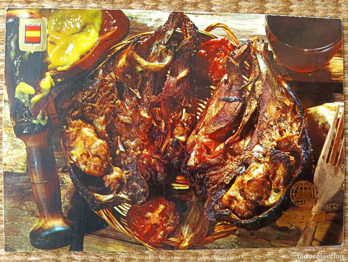 Postales: IBERIA LINEAS AEREAS - RECETA CABEZA DE CORDERITO AL HORNO